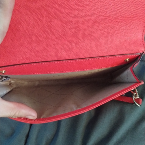 Burnt Red Micheal Kors Crossbody Purse - Picture 11 of 11